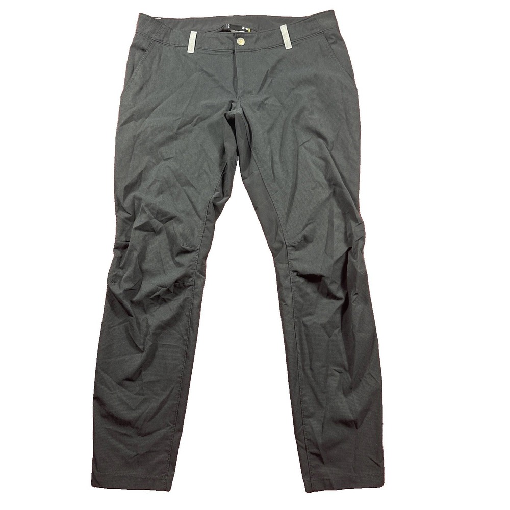 NWT Under Armour Storm1 Women's Pants, Ultra-Durable Ripstop 12 34x29.5 Black